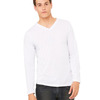 Unisex Long Sleeve V-Neck Tee