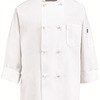Eight Knot Button Chef Coat with Thermometer Pocket