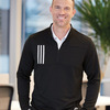 Men's 3-Stripes Double-Knit Quarter-Zip Pullover
