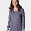 Women's Heathered Jersey Hooded Tunic